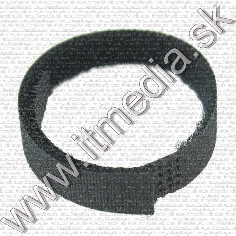 Image of IT Media Tépőzáras kábelkötegelő Fekete 17cm BULK (IT12282)